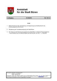 Amtsblatt für die Stadt Büren