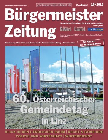 Ausgabe 10/2013 - Bürgermeister Zeitung