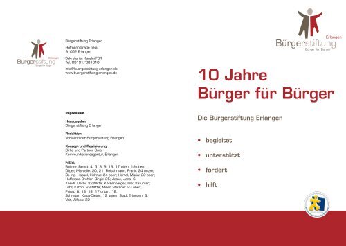 Festschrift - Bürgerstiftung Erlangen