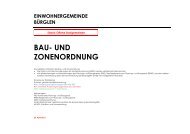 Neue Bau- und Zonenordnung - Gemeinde Bürglen