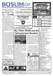 Sa.: Peter Orloff und die Schwarzmeer-Kosaken - Büsum spontan