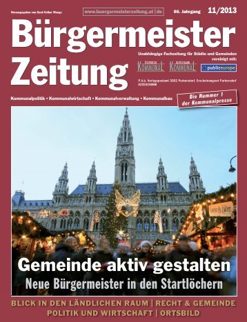 Ausgabe 11/2013 - Bürgermeister Zeitung