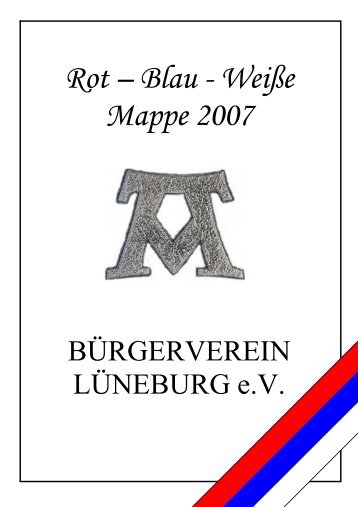 Rot-Blau-Weiße Mappe 2007 - Bürgerverein-Lüneburg