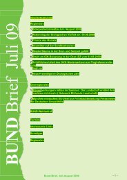 BUND-Brief Juli August 2009 - Bund für Umwelt und Naturschutz ...
