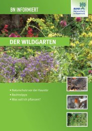 BN informiert: Der Wildgarten - Bund Naturschutz in Bayern eV