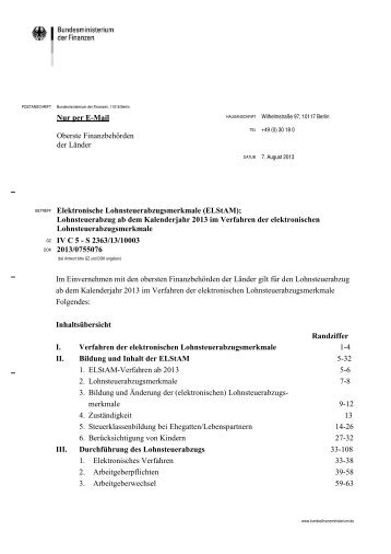 Elektronische Lohnsteuerabzugsmerkmale - Bundesministerium der ...