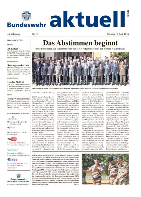 Das Abstimmen beginnt - Bundeswehr