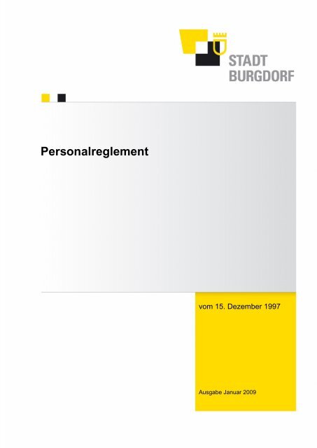 Personalreglement - Burgdorf