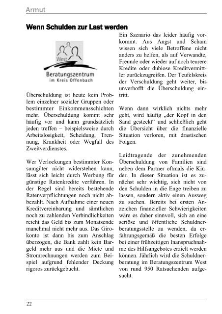 4/2011: „Armut“ - Evangelische Burgkirchengemeinde Dreieichenhain