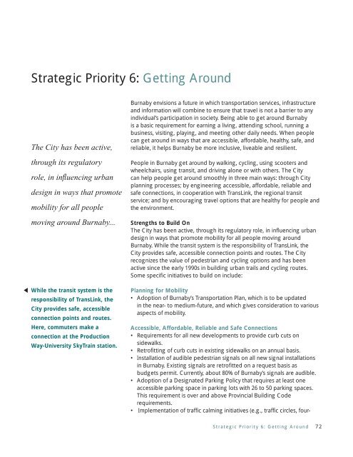 Burnaby Social Sustainability Strategy - City of Burnaby