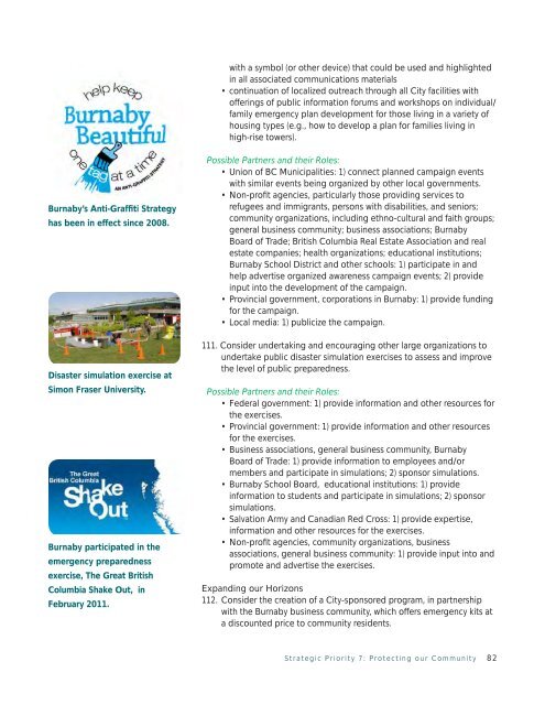 Burnaby Social Sustainability Strategy - City of Burnaby