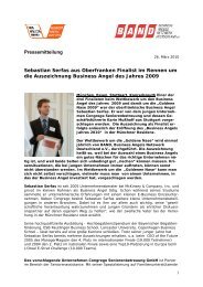 Pressemitteilung als PDF - Business Angels Netzwerk Deutschland eV