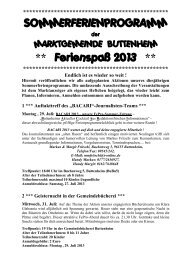 Ferienprogramm ausführlich - Buttenheim