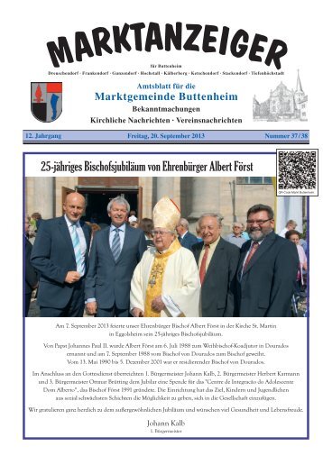 Marktanzeiger vom 20.09.2013 - Buttenheim