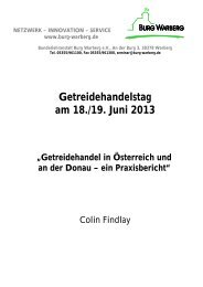 Getreidehandel in Österreich und an der Donau – ein Praxisbericht