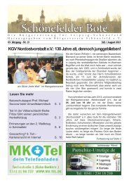 Schönefelder Bote - Bürgerverein Schönefeld eV