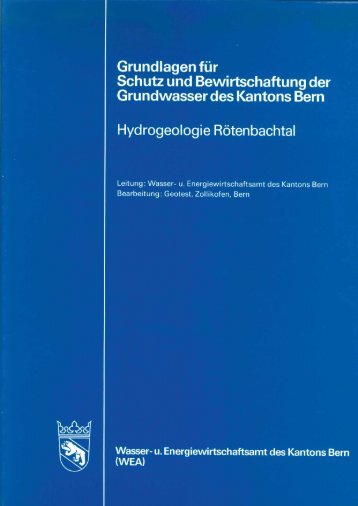 Hydrogeologie Rötenbachtal