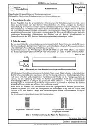 Regelblatt 450: Kastenrinnen - Berliner Wasserbetriebe