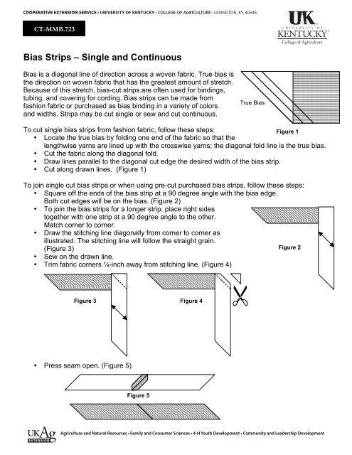 Bias Strips – Single and Continuous - University of Kentucky