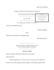 City of Lawrenceville v. Ricoh Electronics, Inc. - Court of Appeals ...