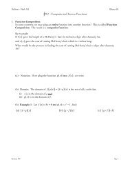 9.2 - Compositions and Inverses