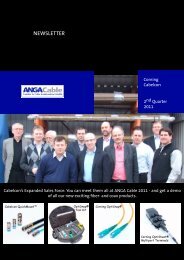 NEWSLETTER - Corning Cabelcon Connectors