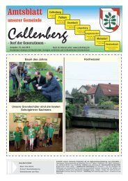 Amtsblatt - Gemeinde Callenberg