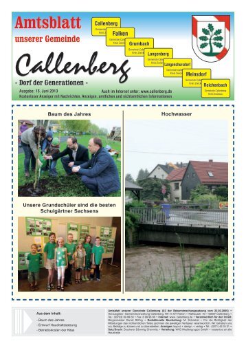 Amtsblatt - Gemeinde Callenberg