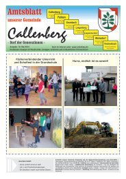 Amtsblatt - Gemeinde Callenberg