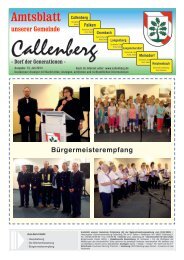 Amtsblatt - Gemeinde Callenberg