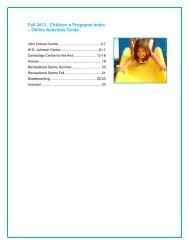 Fall 2013 - Children's Programs Index – Online ... - Cambridge