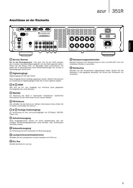 Cambridge Audio Azur 351R