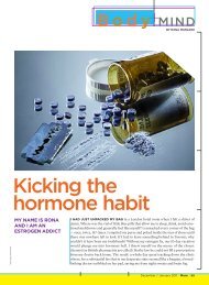 Kicking the hormone habit - Canadian Writers Group