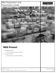 Mail Preparation and Presortation Guide NDG Presort