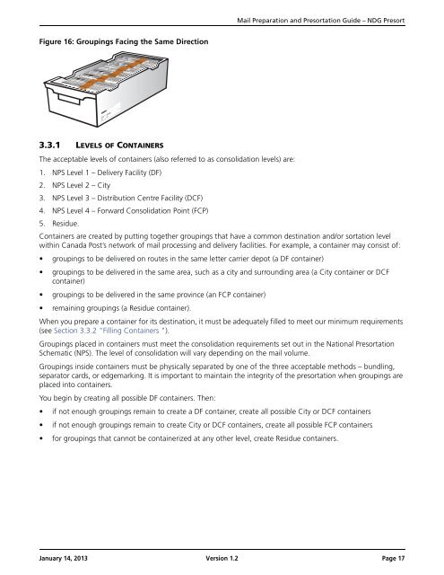 Mail Preparation and Presortation Guide NDG Presort