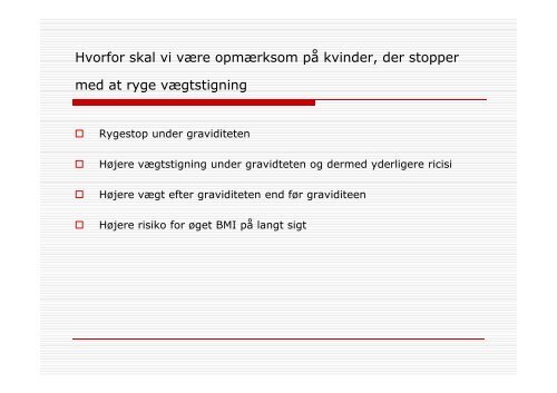 Gravides rygevaner i fht. sociodemografiske forhold og livsstilsfaktorer