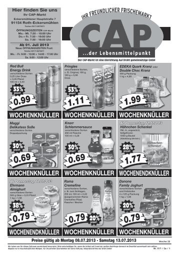 WOCHENENDKNÜLLER WOCHENENDKNÜLLER - CAP Markt