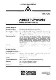 Agrosil Pulverfarbe - Capatect