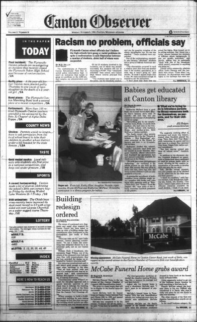 Canton Observer for October 9, 1995 - Canton Public Library