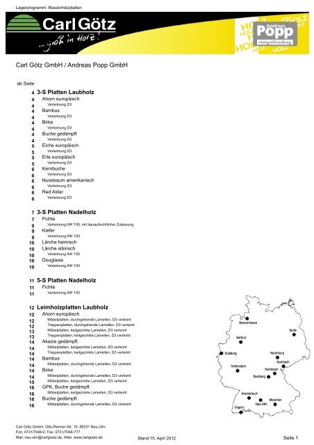 Carl Götz GmbH / Andreas Popp GmbH