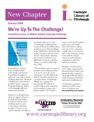 New Chapter - Carnegie Library of Pittsburgh