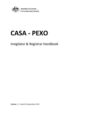 PEXO Registrars & Invigilators Handbook