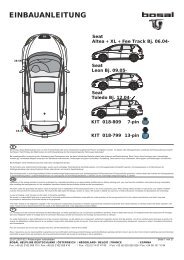 EINBAUANLEITUNG - Catalogue.bosal.com