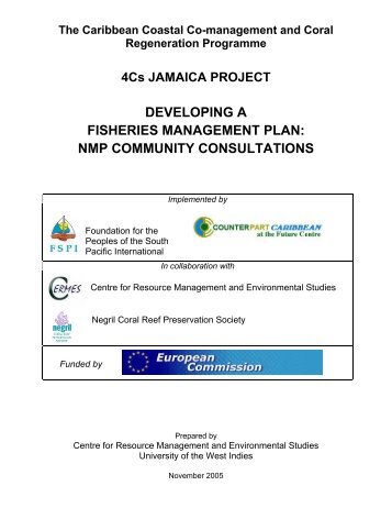 developing a fisheries management plan: nmp community ...