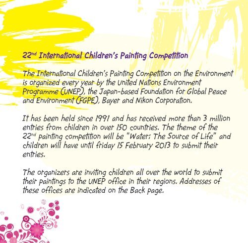 22ND International Children's Painting Competition
