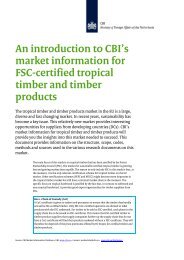 (FSC) - certified tropical timber and timber products - CBI