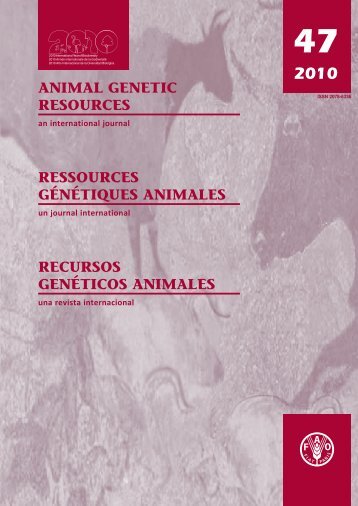 Animal Genetic Resources - Convention on Biological Diversity