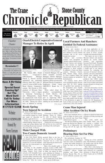 02-28-13 A-Section.pdf - Crane Chronicle / Stone County Republican