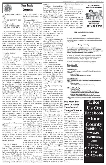 02-28-13 A-Section.pdf - Crane Chronicle / Stone County Republican