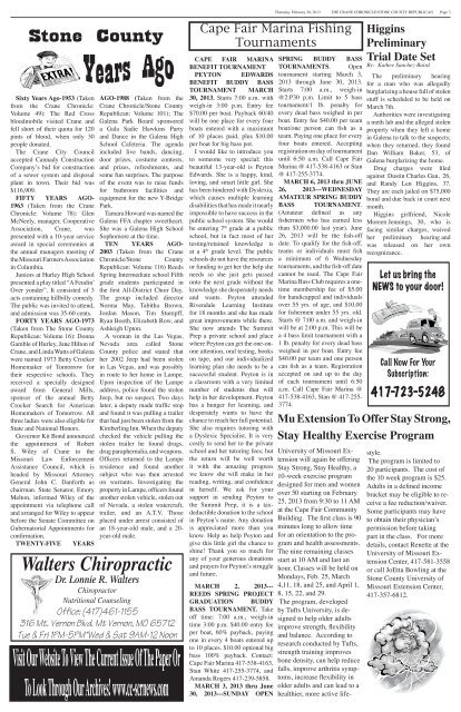 02-28-13 A-Section.pdf - Crane Chronicle / Stone County Republican